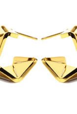 Eliasz & Ella Euclide Huggies Earring Gold