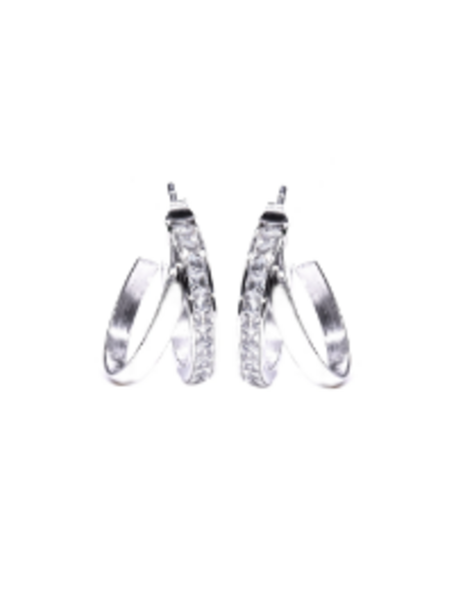 Eliasz & Ella Papillon Hoops Silver
