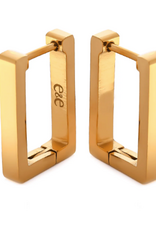 Eliasz & Ella Salice Hoops Huggie Earrings Gold