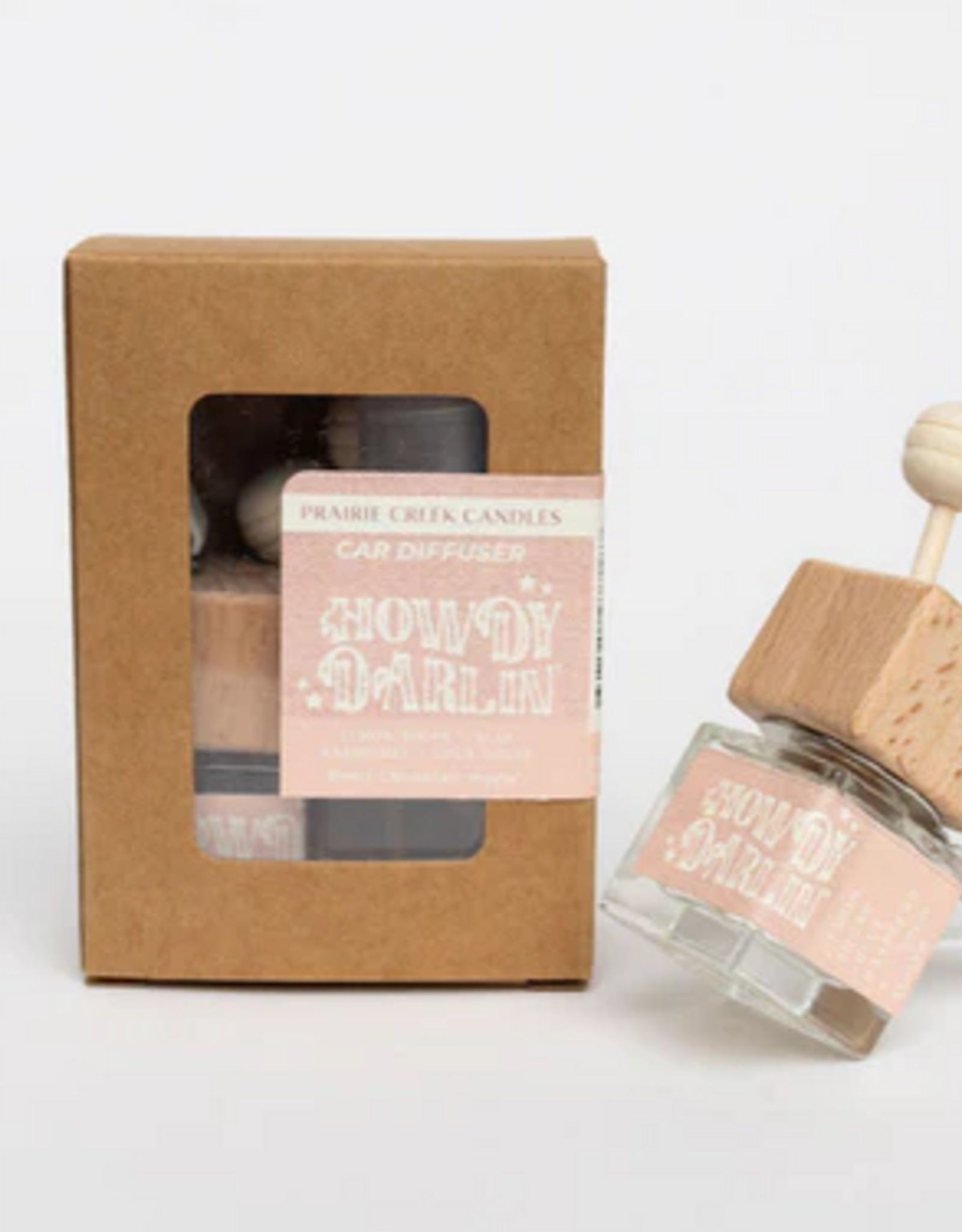 Prairie Creek Candles Holiday Car Diffuser PCC Howdy Darling