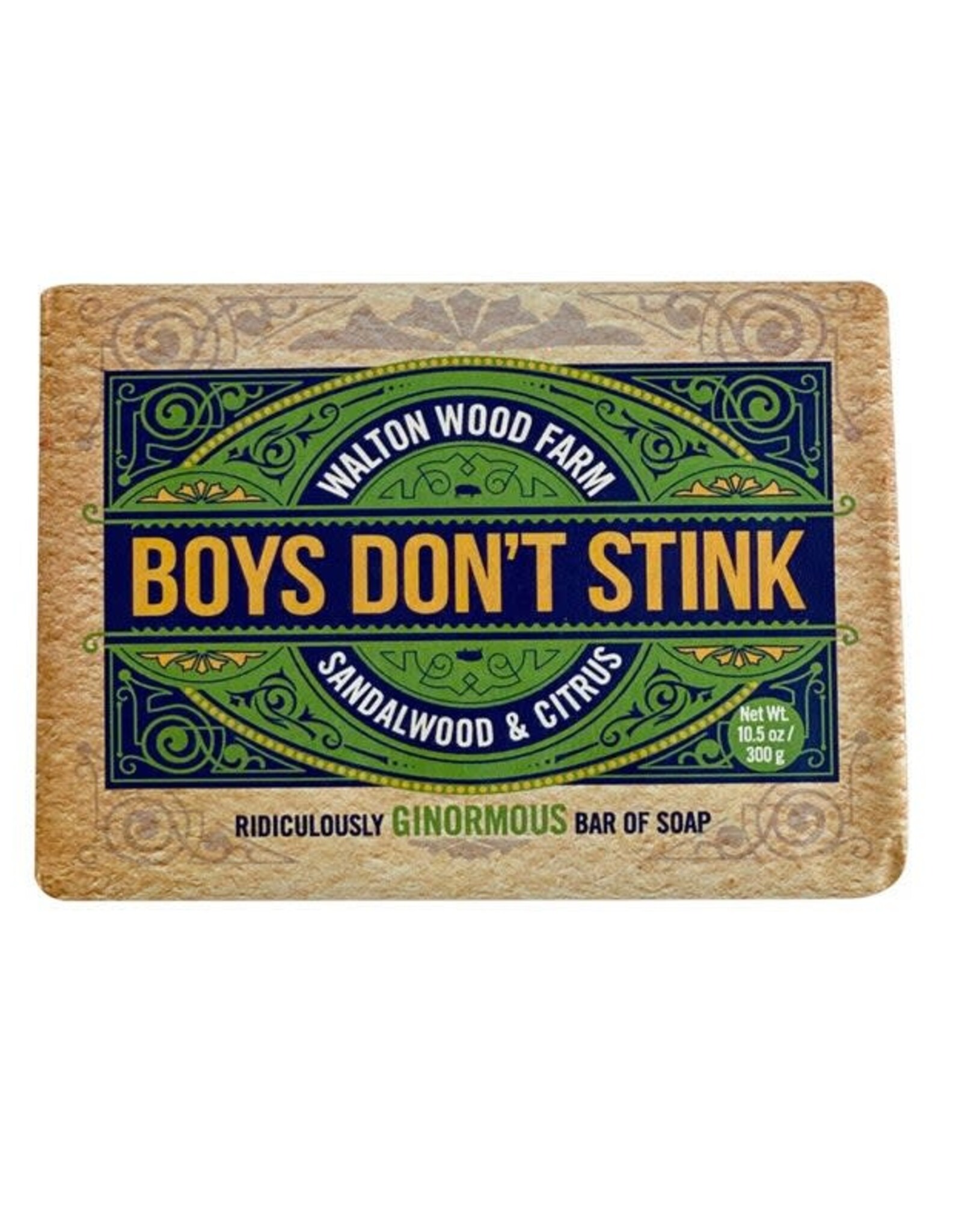 Walton Farms Lg.  Soap Bar Boys Don’t Stink 300g