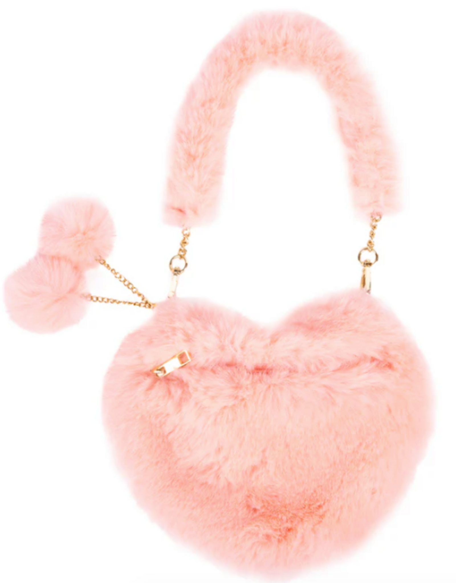 Great Pretenders Peach Passion Furry Purse