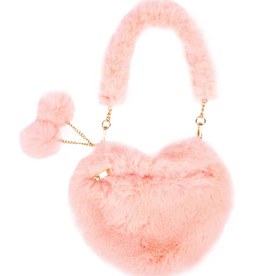 Great Pretenders Peach Passion Furry Purse