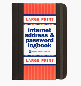 Peter Pauper Press Internet Password Book Large Print