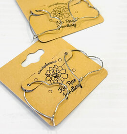 Kia Rae Kia Rae Silver Heart Earrings