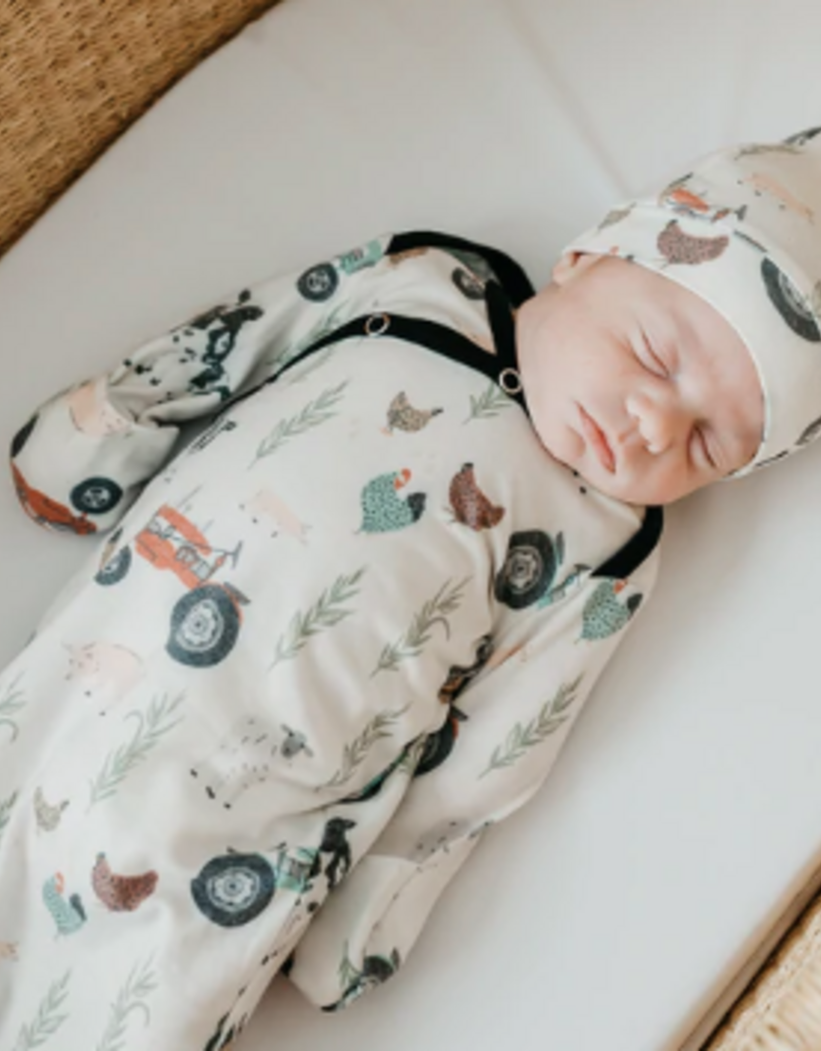 copper Pearl Knotted Gown 0-4m Jo