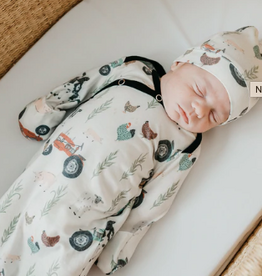 copper Pearl Knotted Gown 0-4m Jo