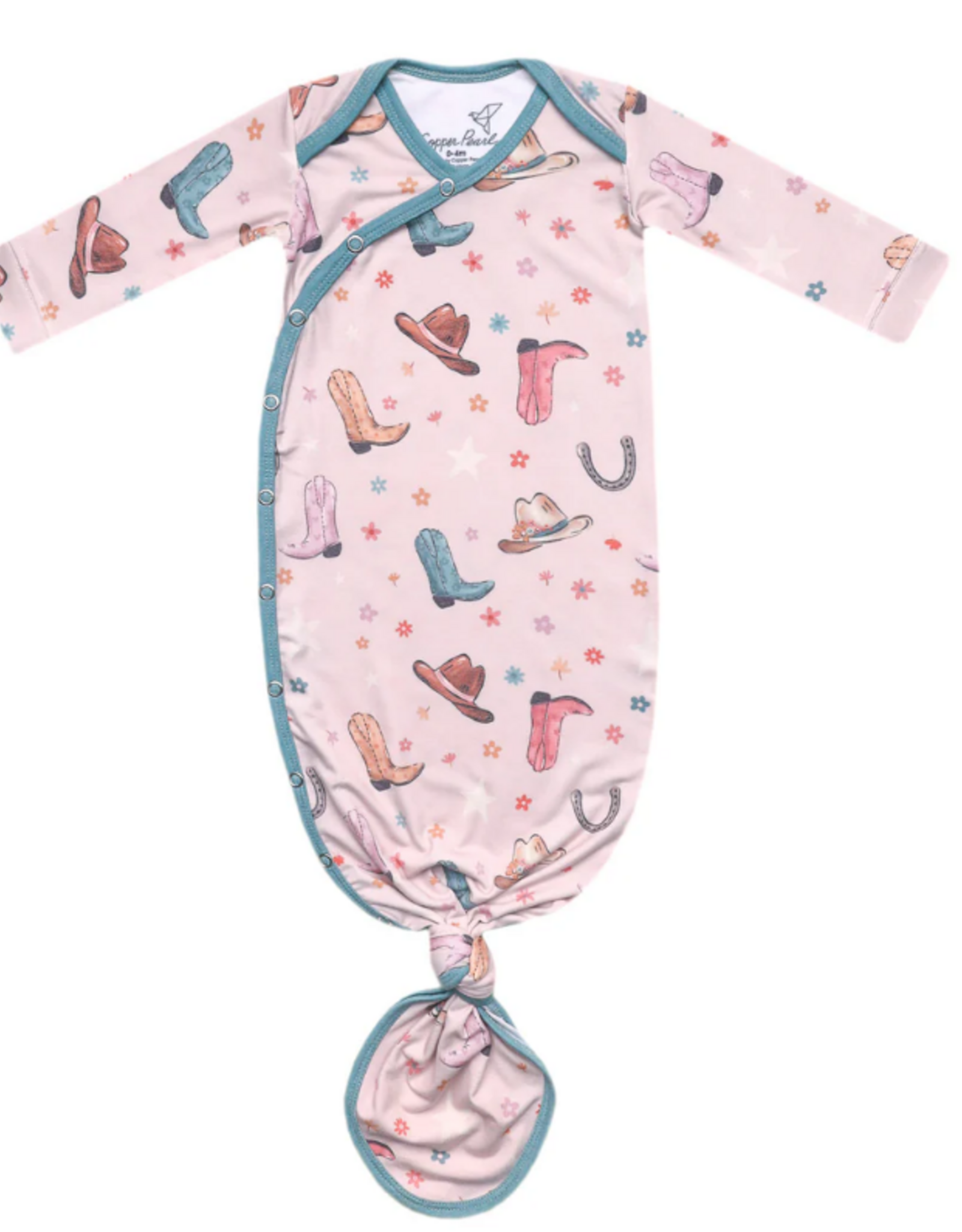 copper Pearl Knotted Gown 0-4m Cheyenne