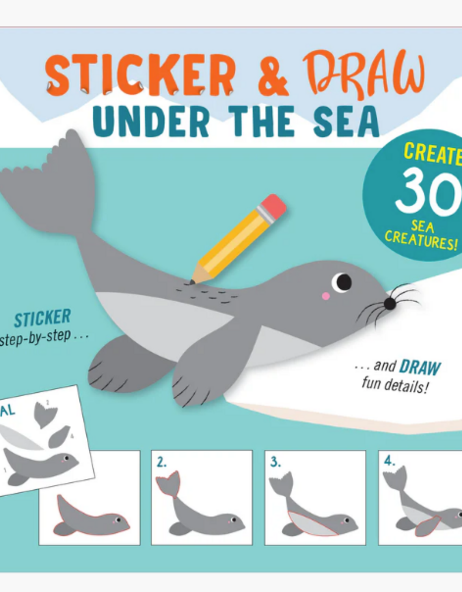 Peter Pauper Press Sticker and Draw Under The Sea