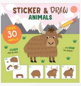 Peter Pauper Press Sticker and Draw Animals