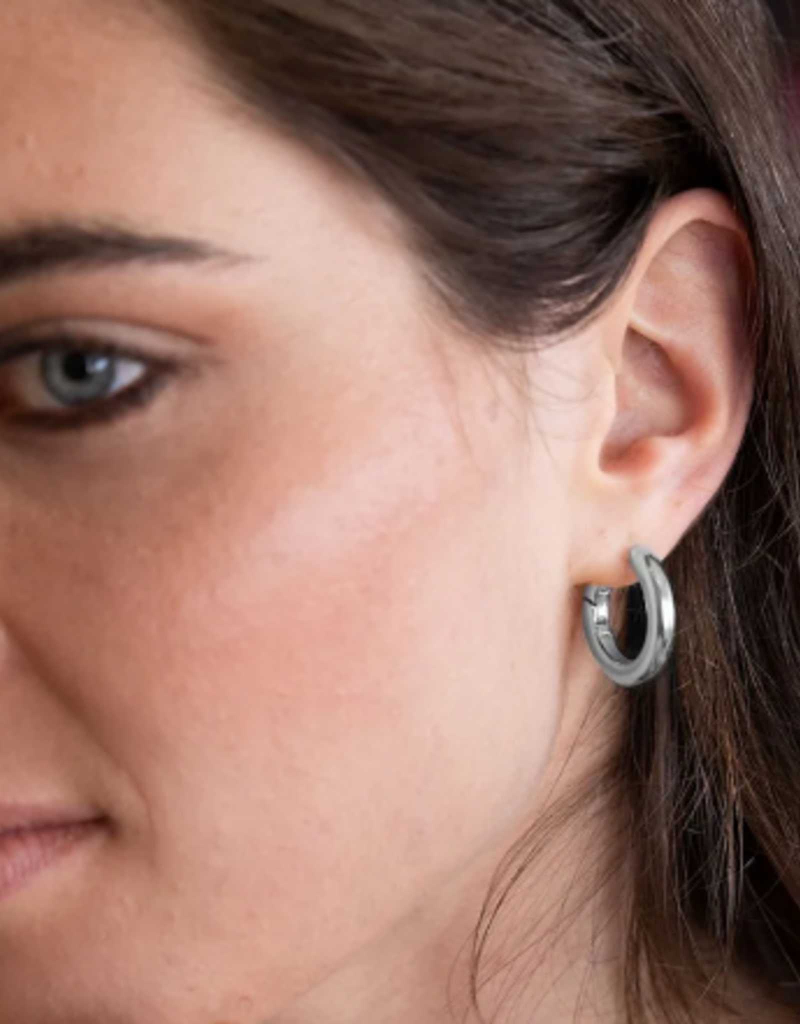 Scout Curated Stellar Hoop Silver Medium