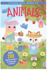 Peter Pauper Press Animals Sticker Doll Dress-Up Book