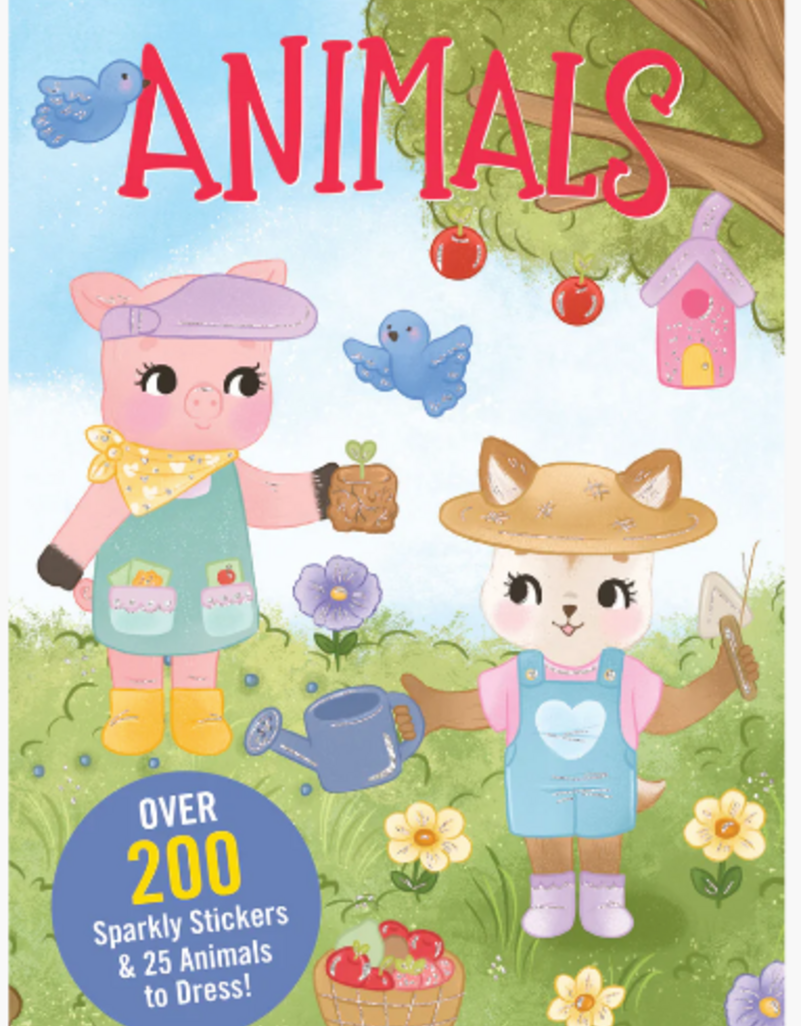 Peter Pauper Press Animals Sticker Doll Dress-Up Book