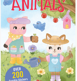 Peter Pauper Press Animals Sticker Doll Dress-Up Book