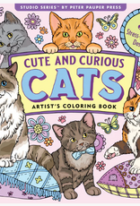 Peter Pauper Press Cute and Curious Cats Coloring Book
