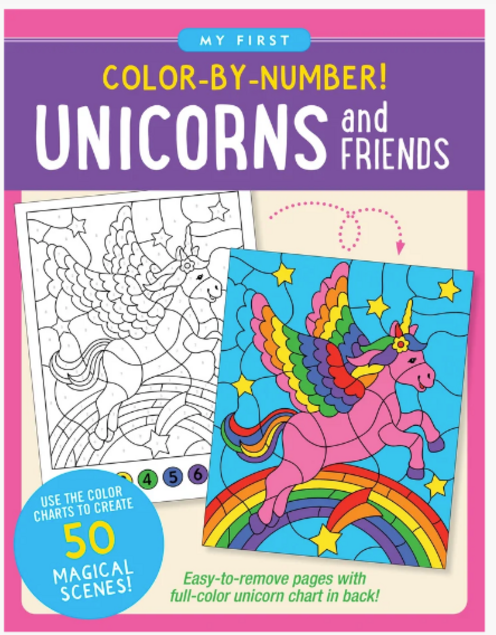 Peter Pauper Press My First Color by Number - Unicorn & Friends