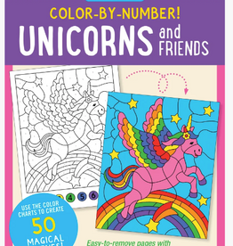 Peter Pauper Press My First Color by Number - Unicorn & Friends
