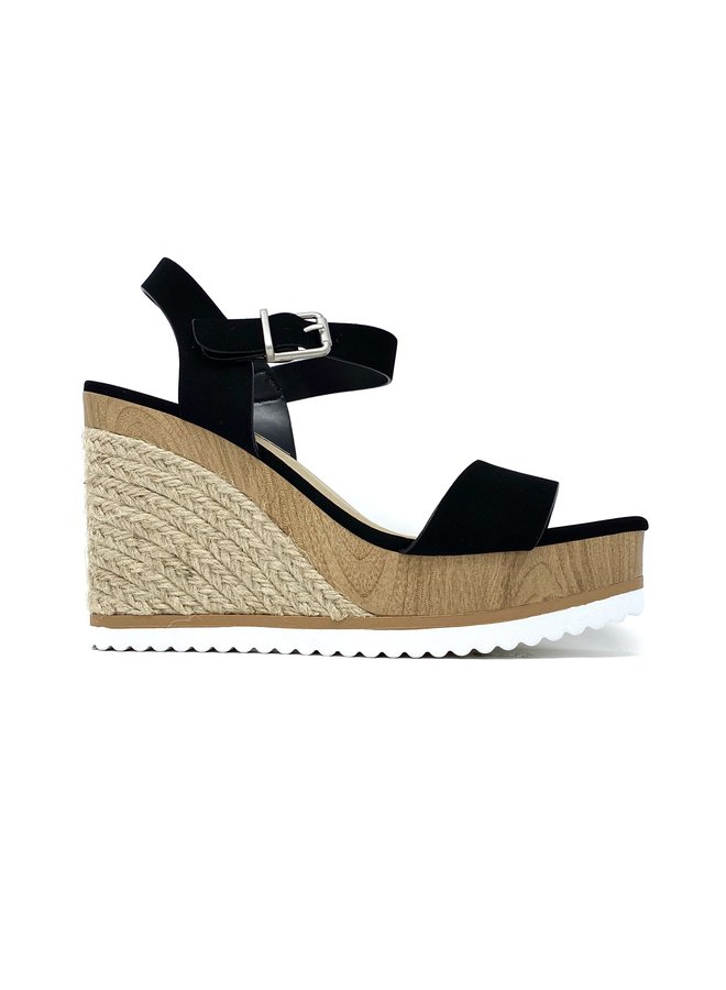 Issue Espadrille Wedge - Black