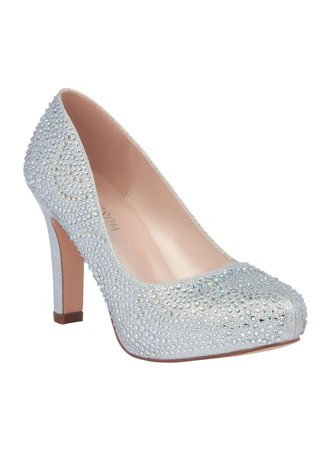 Women Silver Shoes, Bridesmaids Shoes, Bridal Shoes, Party Shoes | Low  block heel sandal, Bridesmaid shoes, Wedding shoes heels