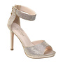 FLOWER-12 Party Heel - CHAMPAGNE