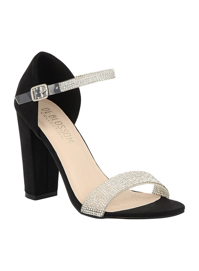 CELINA20 Party Heels BLACK GLITTER FASHION
