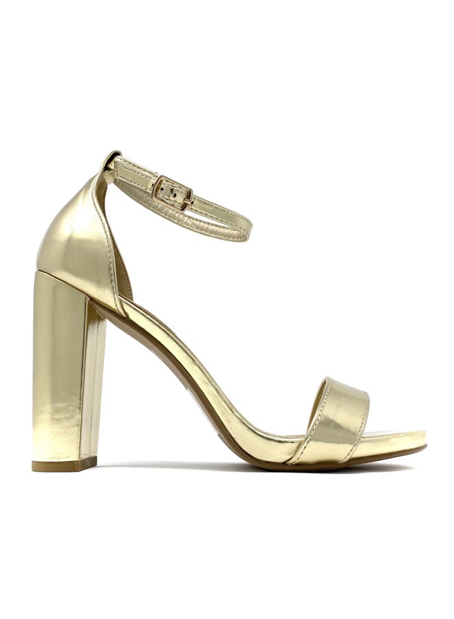 Shiner Dressy Heels - Lt Gold