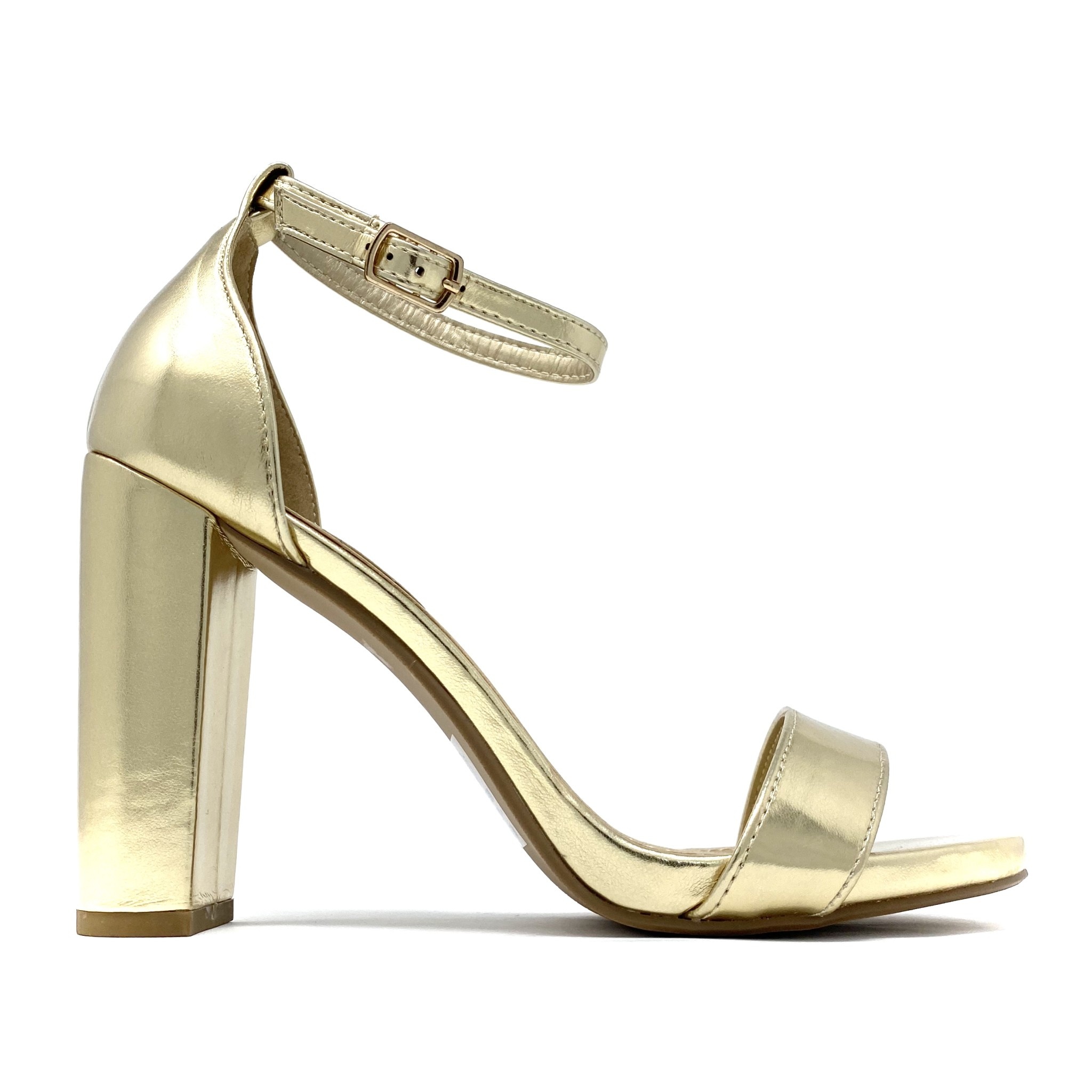 SHINER Dressy Heels - LT GOLD - GLITTER FASHION