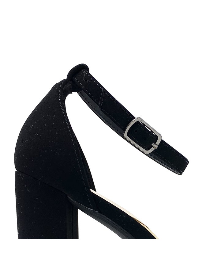 Shiner Casual Heels - Black Nubuck