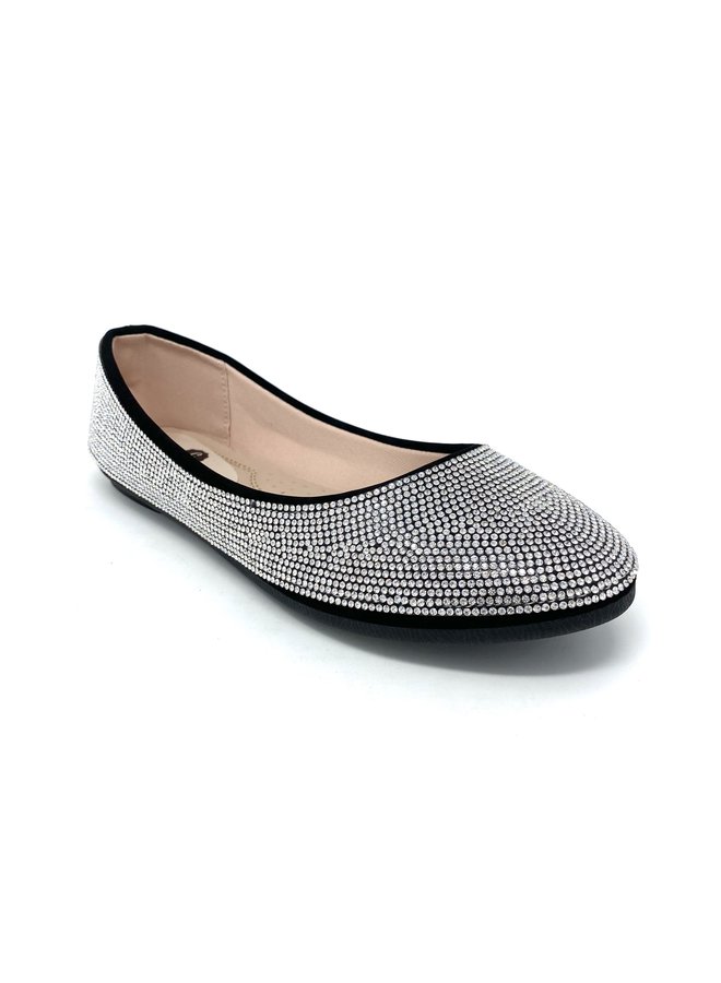 Larissa Dressy Flat - Black Nubuck