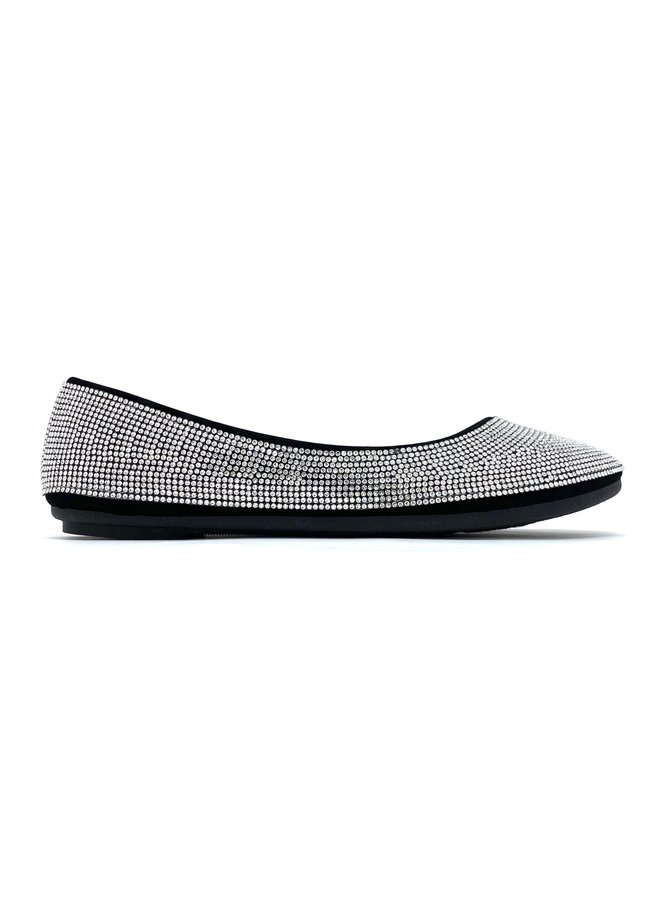Larissa Dressy Flat - Black Nubuck