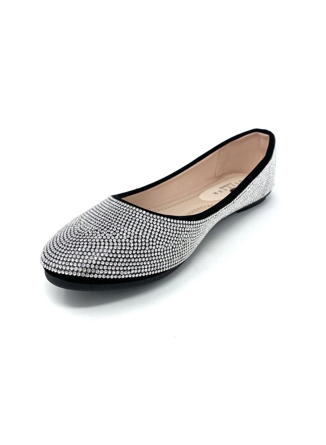 Larissa Dressy Flat - Black Nubuck