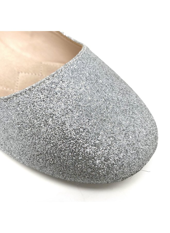 Thesis Dressy Flat - Silver Glitter