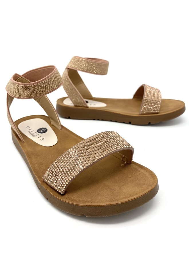 Ariel Girl Sandals - Rose Gold