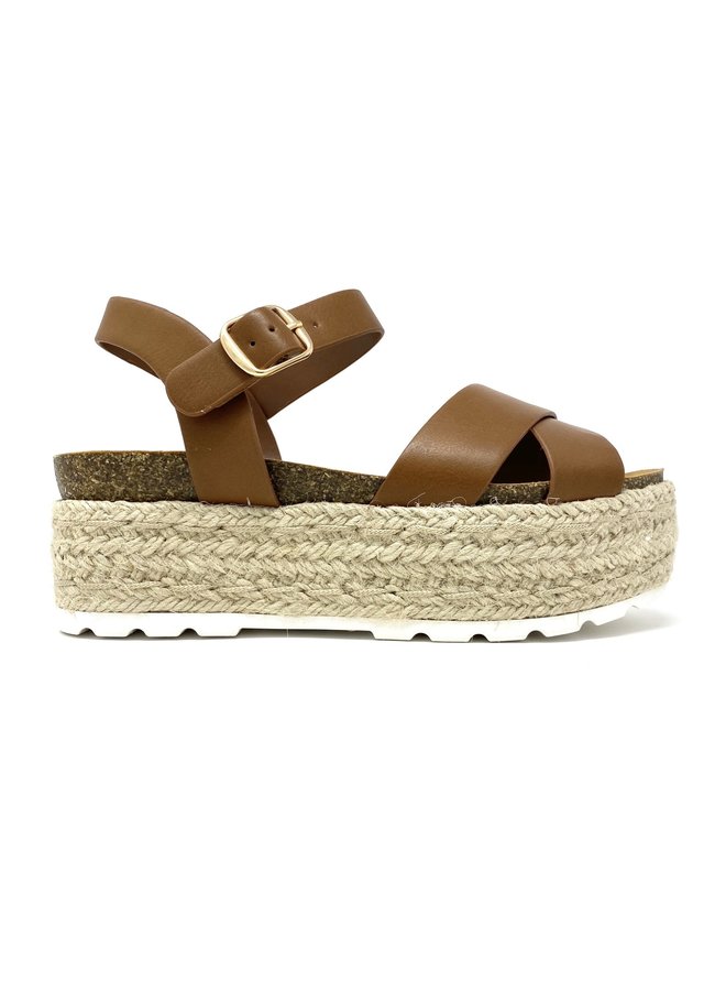 Summer Platform Sandals - Tan