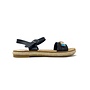 Victoria Flat Sandals - Black