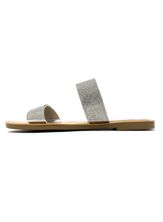 Michelle Flat Sandal - Silver