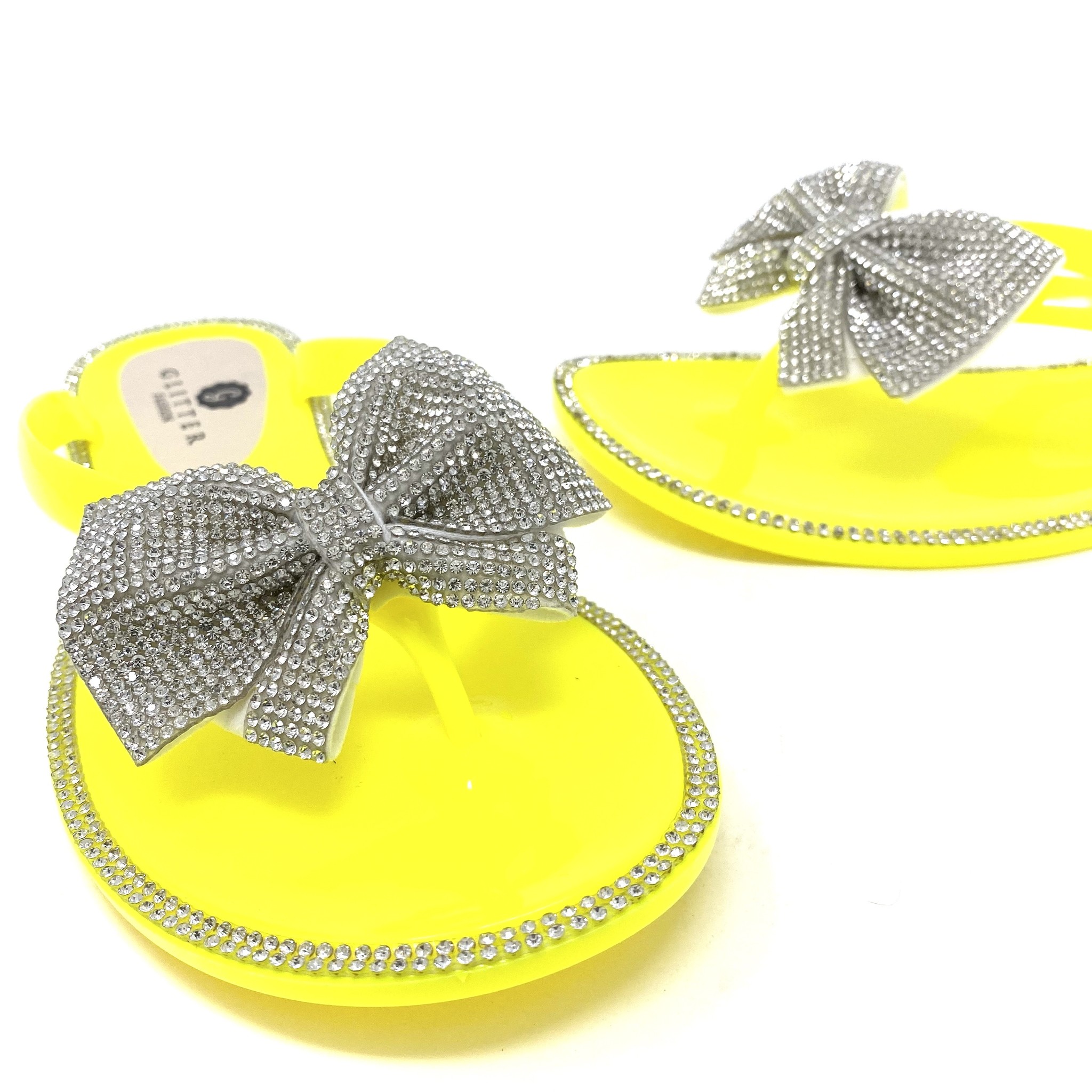 yellow neon sandals