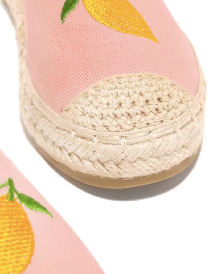 Kamila Espadrille Flats Blush GLITTER FASHION