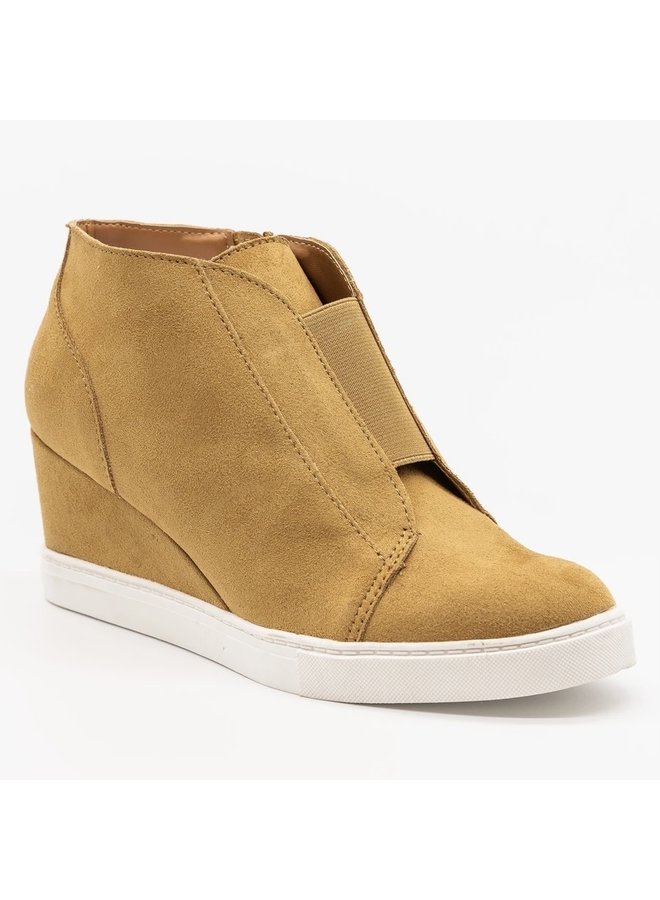 Vesper Wedge Sneaker - Mustard