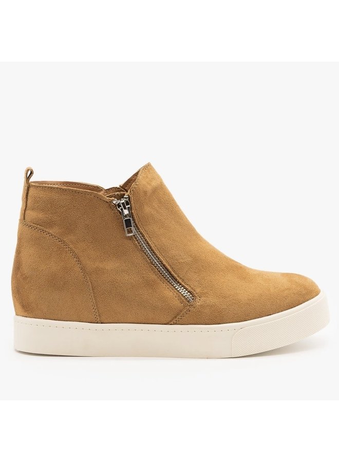 Taylor Wedge Sneaker - Tan