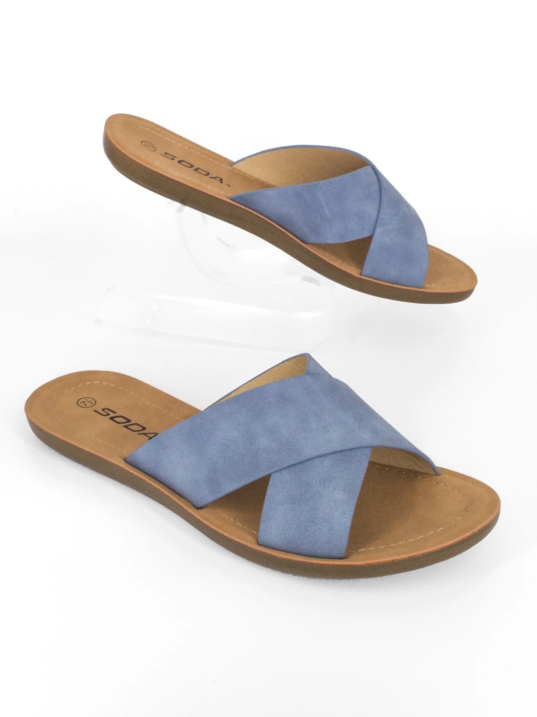 Type Casual Sandals - Blue - GLITTER FASHION