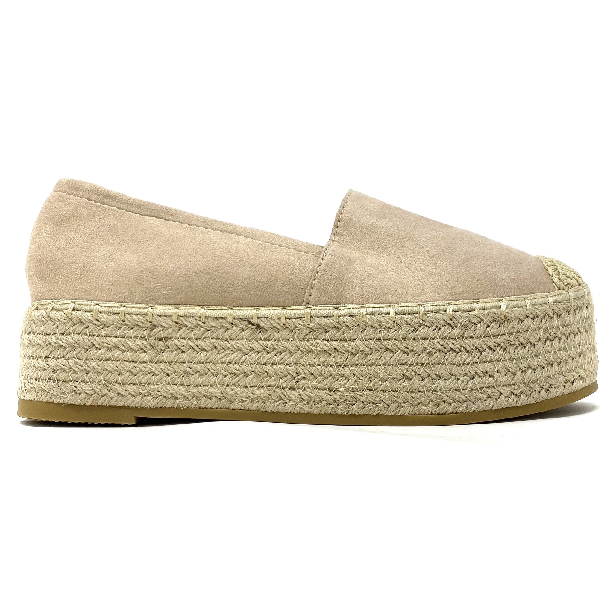 nude espadrille flats