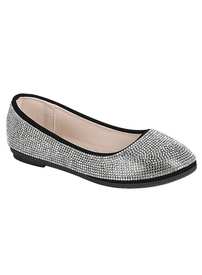 Larissa Girl Flats - Black Nub
