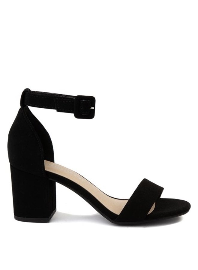 Cake Casual Heels - Black Nubuck