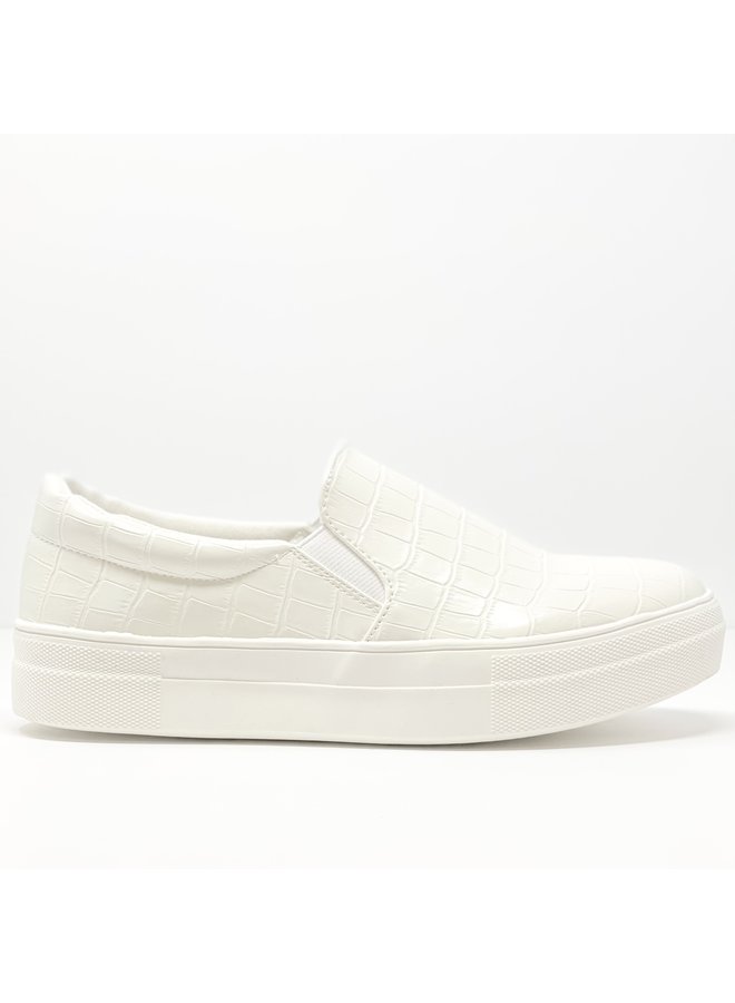 Hike Casual Sneaker - White Croco