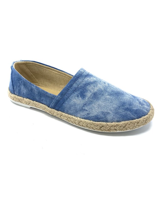 Betsy Espadrille Flats - Blue Tie-dye