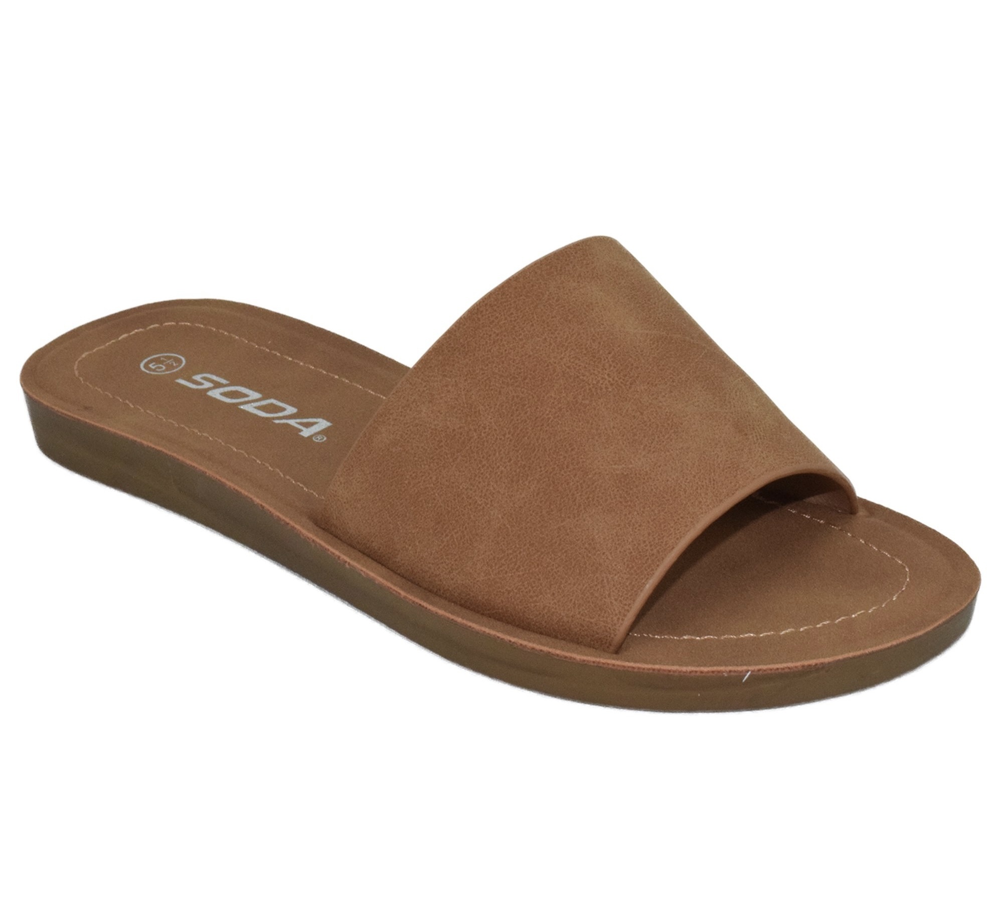 Efron Comfy Sandals - Tan Nb - GLITTER FASHION