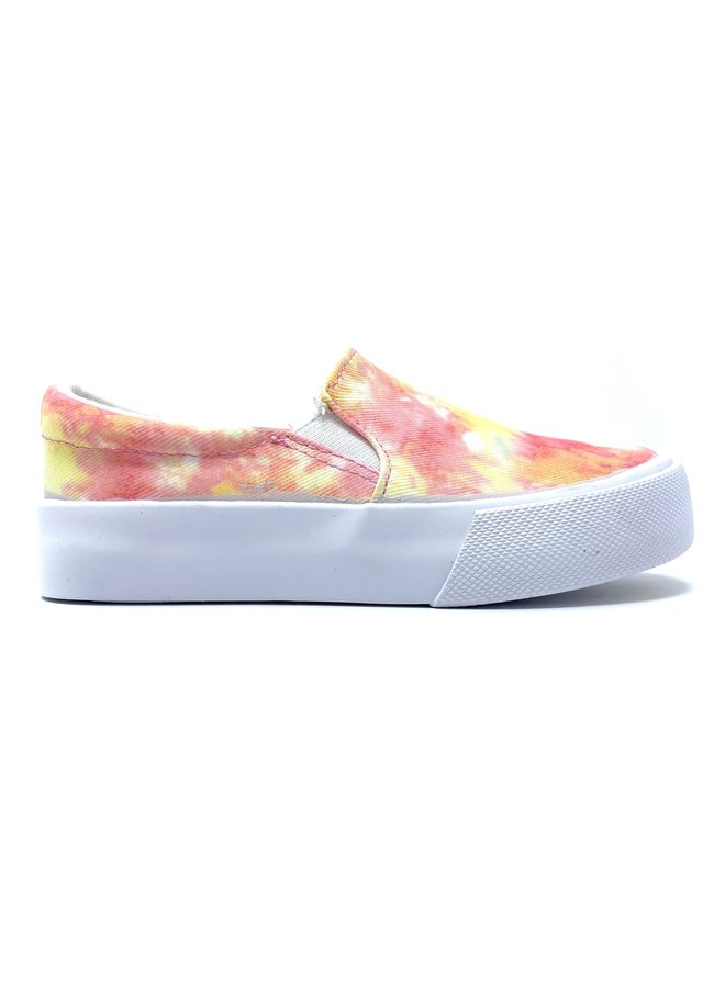 Reign Girl Sneaker - Pink/Yellow T-dye
