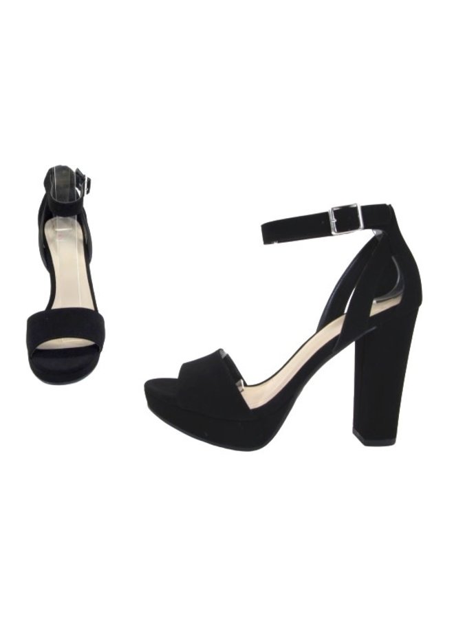 Adjure Casual Heel - Black Nubuck