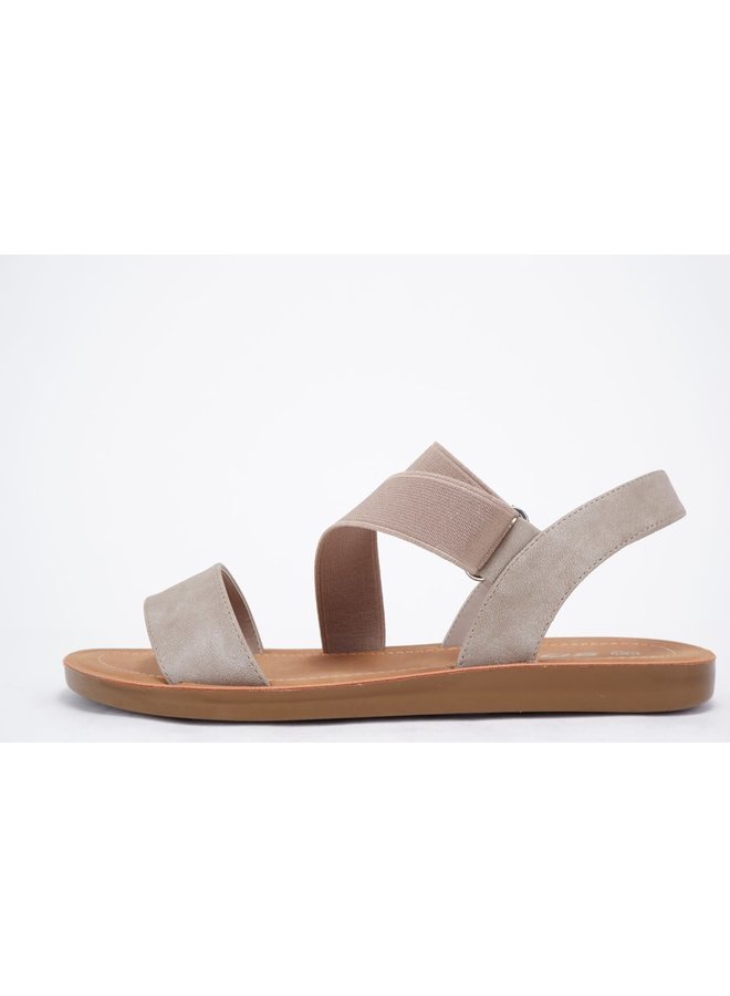 Quant Flat Sandals - Taupe Pu